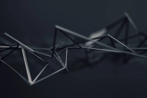 Abstract 3D Rendering of Polygonal Shape. — Stock Photo, Image