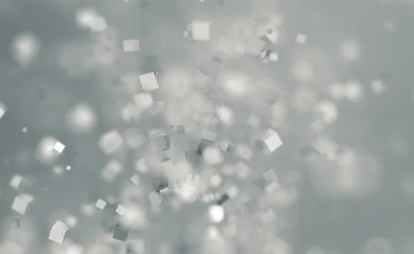 Абстрактне 3d відображення літаючих кубиків . — стокове фото