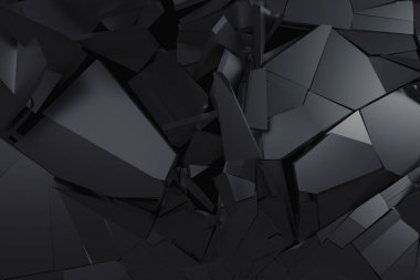 Kırık yüzey soyut 3d render.