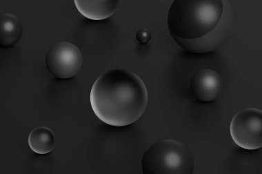 Geometrik şekillerin soyut 3d canlandırması.