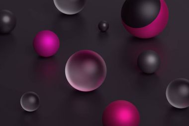Geometrik şekillerin soyut 3d canlandırması.