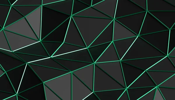 Abstrakte 3D-Darstellung des polygonalen Hintergrunds. — Stockfoto