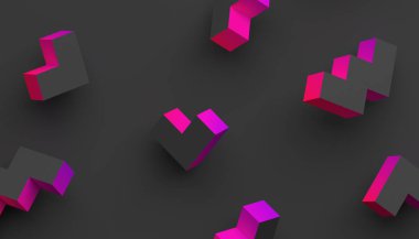 Minimalist 3d arka plan.