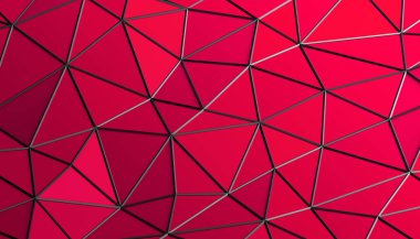 Poligonal arka plan soyut 3d render.