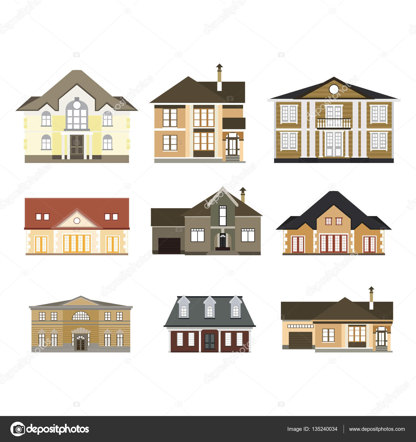 conjunto de casas planos