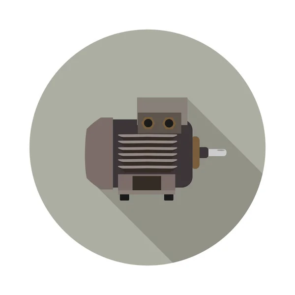 Motor icono plano — Vector de stock