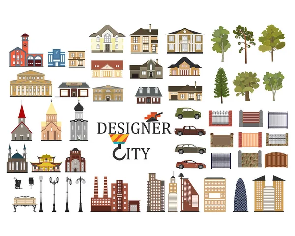 Şehir infographics kümesi — Stok Vektör
