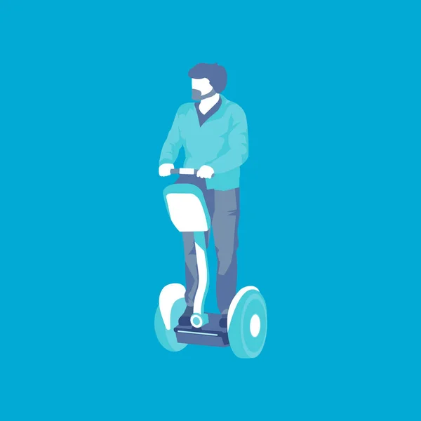 Хлопець на Segway — стоковий вектор