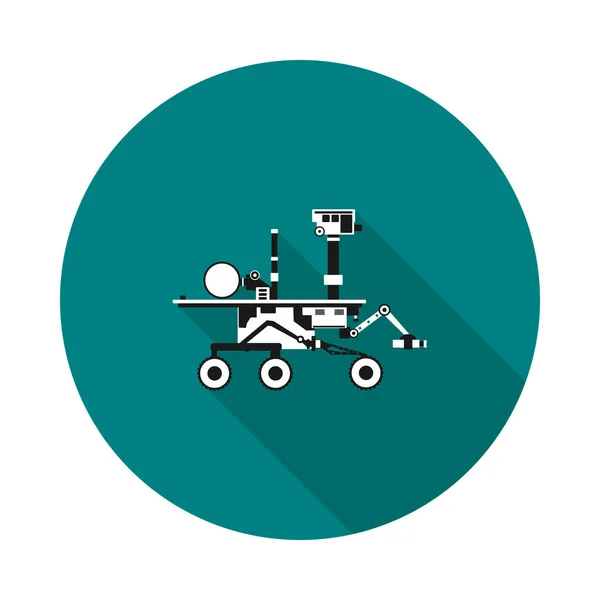 Icono plano del Mars Rover — Vector de stock