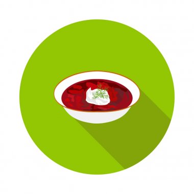 düz simgesi kâse pancar çorbası