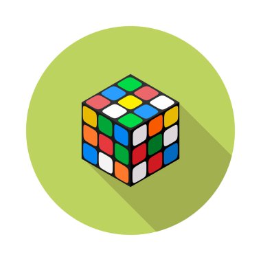 düz simgesi Rubiks küp