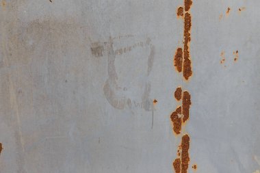 Boyanın soyulduğu paslı duvar dokusu. Arkaplan veya arkaplan. 