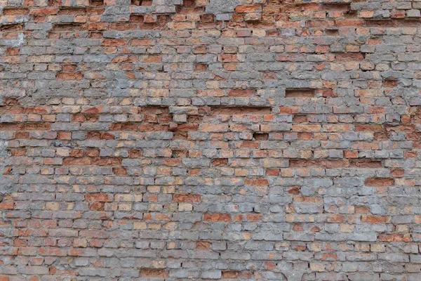 Dirty Uneven Brickwall Texture Background Backdrop Stains Cement Smears — Stock Photo, Image