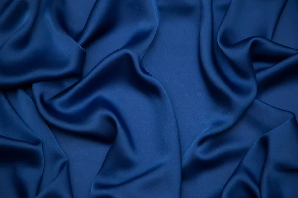 Mavi Renkli Kumaş Arkaplanı — Stok fotoğraf