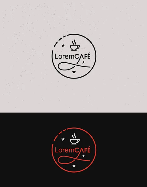 Icône pour le café et l'industrie du café / Identité visuelle Caf — Image vectorielle