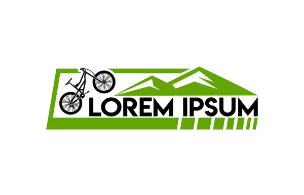 Icon for mountain biking — Stock Vector