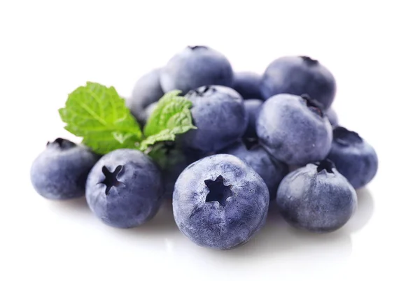 Fresh Blueberries Isolated White Background — Stock Photo, Image