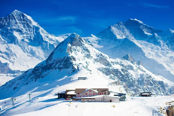 Aerial view of Swiss Alps — Stock Photo, Image