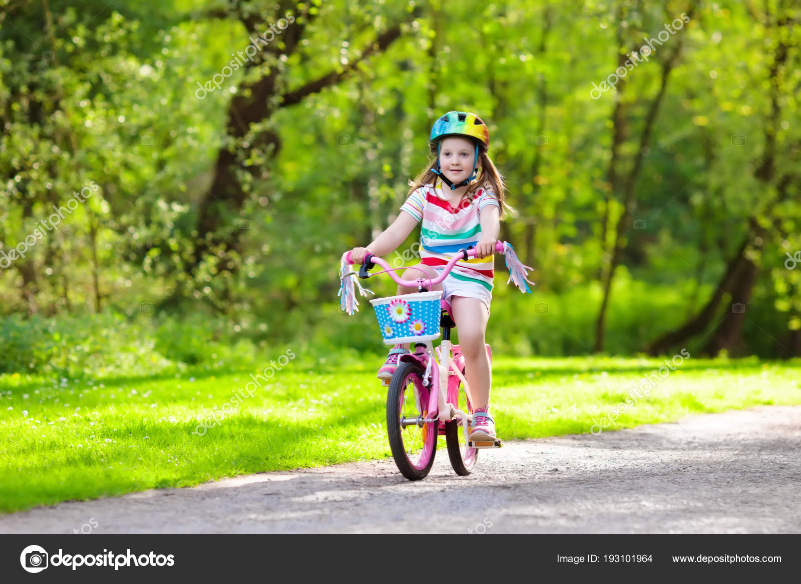 little kids riding bikes