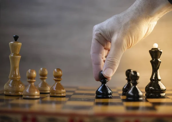 Checkmate Chess Game King — Stock Photo, Image