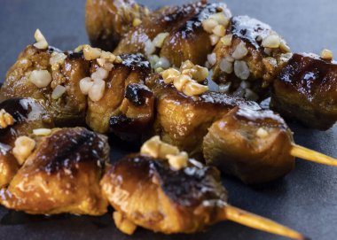 Izgara et şişi, soğanlı kebap.