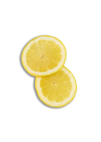 Limone Frutta Estiva Isolata Fondo Bianco — Foto Stock