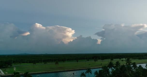 Sunset in the tropical jungle Timelapse — Stock Video