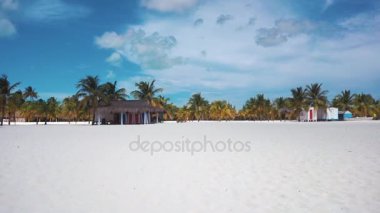 Küba. Karayip Denizi'nin kıyısında. Cayo Largo. Beach.
