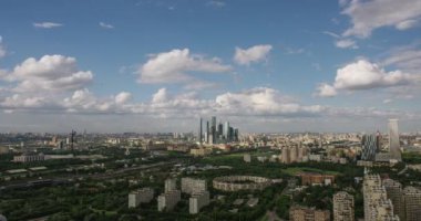 İş Merkezi Moskova şehir gökdelenler hızlandırılmış