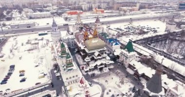 Izmailovo Kremlin kış dron hava