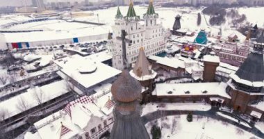 Izmailovo Kremlin kış dron hava