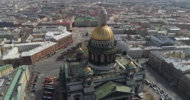 St. Isaacs Cathedral St. Petersburg hava ateş