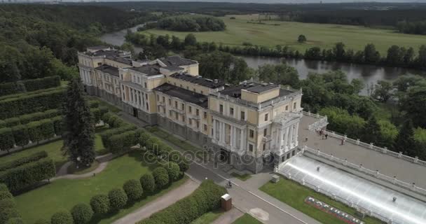 Herrgård Arkhangelskoe antenn — Stockvideo