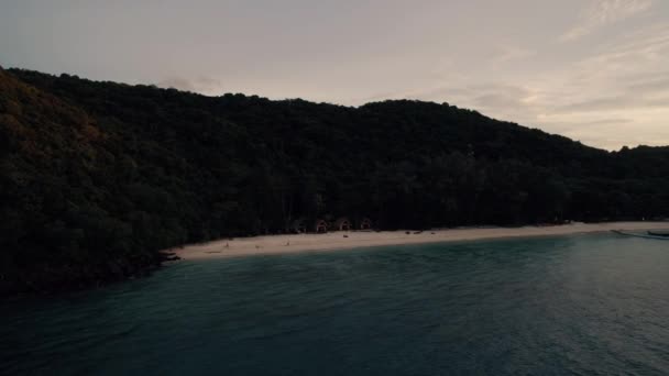 泰国珊瑚岛无人机射击 — 图库视频影像