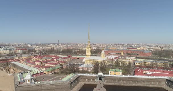 Петропавловская крепость, Санкт-Петербург — стоковое видео