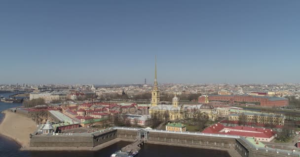 La Fortaleza de Pedro y Pablo, San Petersburgo — Vídeos de Stock