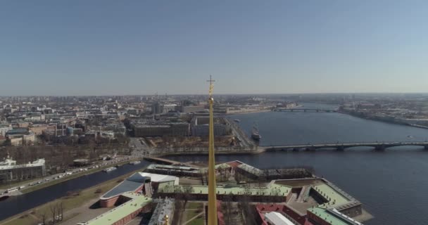 A Fortaleza de Pedro e Paulo, São Petersburgo — Vídeo de Stock