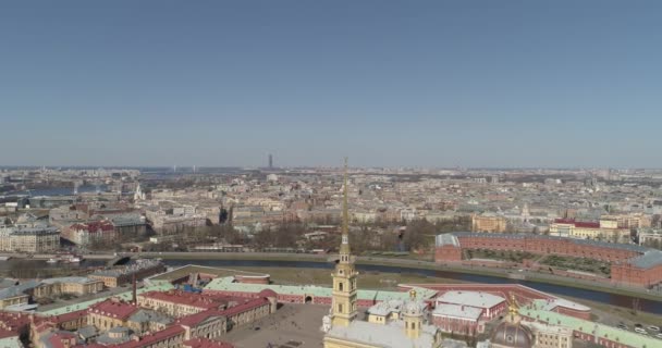 Peter ve paul fortress, saint petersburg — Stok video