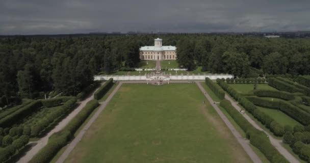 Schloss Archangelskoje Antenne — Stockvideo