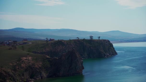 De natuur van het Baikalmeer — Stockvideo