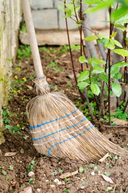 Garden çok kullanılan saman süpürge