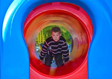 renkli bir tüp Bahçesi oyunları