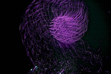 Havai fişek mor top 