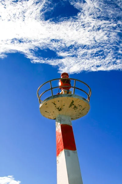 Farol de metal velho — Fotografia de Stock