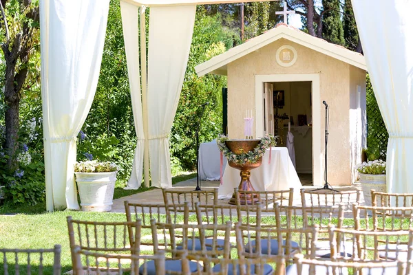 Lugar decorativo para ceremonias o entretenimientos . — Foto de Stock