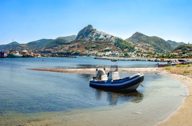 Yer: Sporades, Yunanistan'ın Skiros adasının görünümü