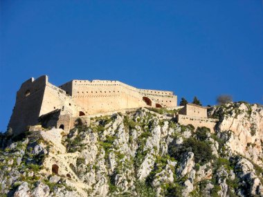Palamidi, Nafplio, Yunanistan bakan onun heybetli kale ile