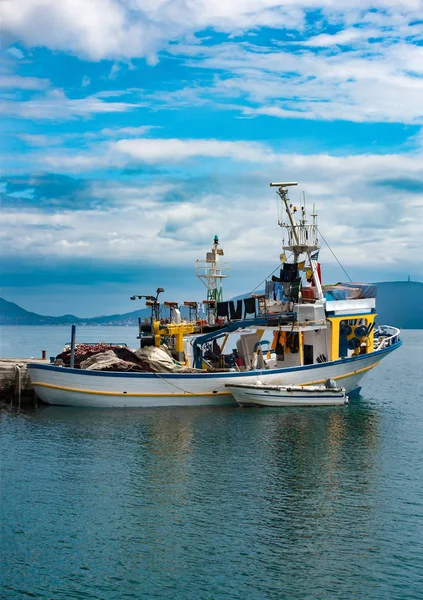 Fischerboot Dock Griechenland — Stockfoto