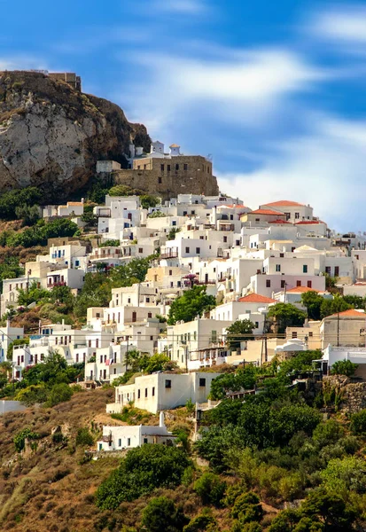 坠入镇岛 希腊沿岸希腊 — 图库照片