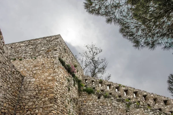 Cortile Interno Del Castello Palamidi Nella Città Nafplion Grecia — Foto Stock